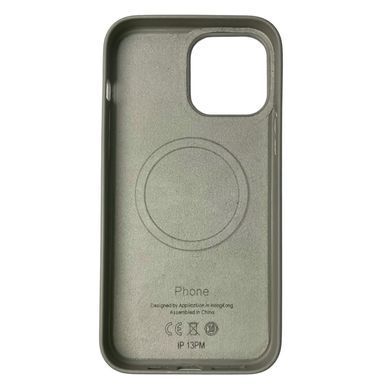 Шкіряний чохол Leather Case with MagSafe для Apple iPhone 11 Сірий / Titanium Gray