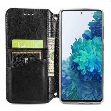 Кожаный чехол книжка GETMAN Mandala (PU) для Samsung Galaxy A32 4G Черный