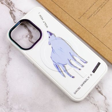 TPU+PC чохол Funny pictures with MagSafe для Apple iPhone 13 Pro Max (6.7") Wolf