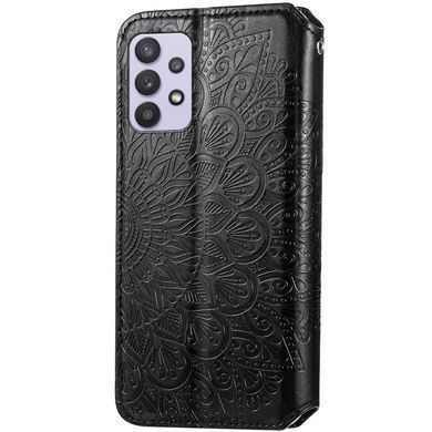 Кожаный чехол книжка GETMAN Mandala (PU) для Samsung Galaxy A32 4G Черный