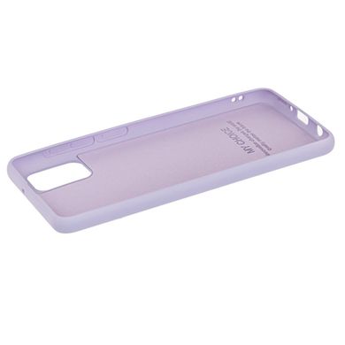 Чохол для Samsung Galaxy A31 (A315) Silicone Full світло-фіолетовий з закритим низом і мікрофіброю