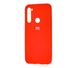 Чохол для Xiaomi Redmi Note 8 Silicone Full червоний з закритим низом і мікрофіброю