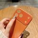 Чехол для Iphone 17 Стеклянный матовый + стекло на камеру Nofelet AG Glass Case with Magsafe Orange