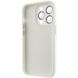 Чехол для iPhone 12 / 12 Pro Стеклянный матовый + стекло на камеру с микрофиброй TPU+Glass Sapphire Midnight White