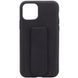Чехол Silicone Case Hand Holder для Apple iPhone 11 Pro (5.8") (Черный / Black)