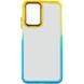 Чехол TPU+PC Fresh sip series для Samsung Galaxy A12 / M12 Бирюзовый / Оранжевый