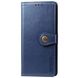 Кожаный чехол книжка GETMAN Gallant (PU) для Samsung Galaxy A41 (Синий)