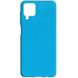 Силиконовый чехол Candy для Samsung Galaxy A12 (Голубой)