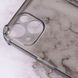 TPU чехол GETMAN Ease logo усиленные углы для Apple iPhone 14 (6.1") Серый (прозрачный)