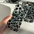 Леопардовый чехол для iPhone 11 Leopard Black Glossy
