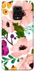 Чехол для Xiaomi Redmi Note 9s / Note 9 Pro / Note 9 Pro Max Акварельные цветы цветы