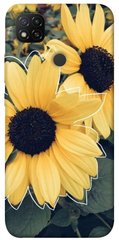 Чохол для Xiaomi Redmi 9C PandaPrint Два соняшнику квіти