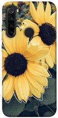 Чехол для Xiaomi Redmi Note 8 PandaPrint Два подсолнуха цветы