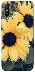 Чохол для Xiaomi Redmi 9A PandaPrint Два соняшнику квіти
