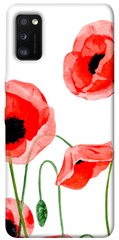 Чехол для Samsung Galaxy A41 PandaPrint Акварельные маки цветы