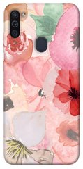 Чохол для Samsung Galaxy M11 PandaPrint Акварельні квіти 3 квіти