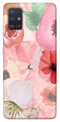 Чехол для Samsung Galaxy M51 PandaPrint Акварельные цветы 3 цветы