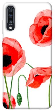 Чехол для Samsung Galaxy A70 (A705F) PandaPrint Акварельные маки цветы