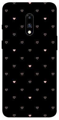 Чехол для OnePlus 7 Pro PandaPrint Сердечки паттерн