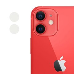 Гибкое защитное стекло 0.18mm на камеру (тех.пак) для Apple iPhone 12 mini (5.4"), Прозрачный