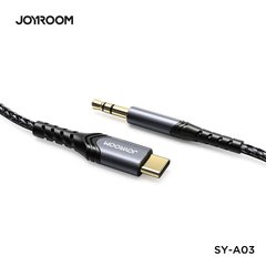 Кабель JOYROOM Audio Type-C to 3.5mm port audio cable SY-A03 |2M| Black, Black