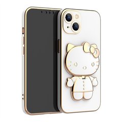 Чехол для iPhone 13 Pro Hello Kitty + зеркало White
