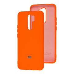 Чехол для Xiaomi Redmi 9 My Colors Full Neon orange/Ярко-оранжевый с закрытым низом и микрофиброй