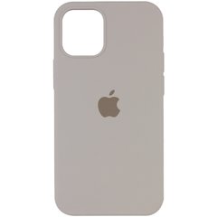 Чехол Silicone Case Full Protective (AA) для Apple iPhone 12 mini (5.4") (Серый / Stone)