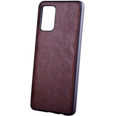 Кожаный чехол PU Retro classic для Samsung Galaxy S20 FE (Темно-коричневый)