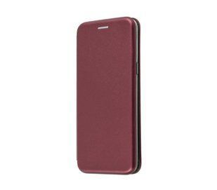 Чохол книжка для iPhone X Premium бордовий