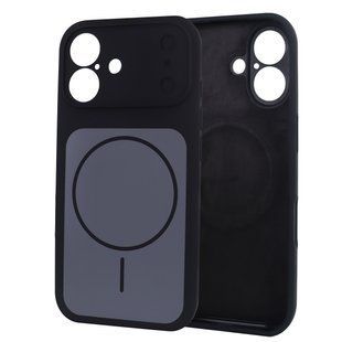 Чехол для iPhone 16 Dual Tone Silicone MagSafe Case &ndash; Black