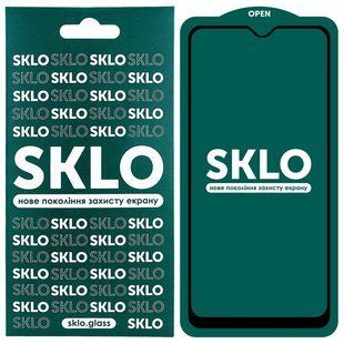 Захисне скло SKLO 5D (full glue) для Xiaomi Redmi 7 Повний клей, Черный