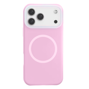 Чехол для iPhone 17 Pro / 18 Pro Neon Silicone Case MagSafe Light Pink