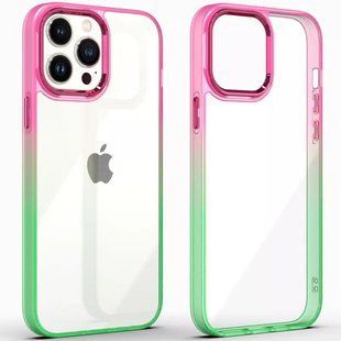 Чохол TPU+PC Fresh sip series для Apple iPhone 13 (6.1"") Салатовий / Рожевий