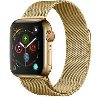 Ремінець для Apple Watch 42/44/45 mm Milanese Loop Light Gold