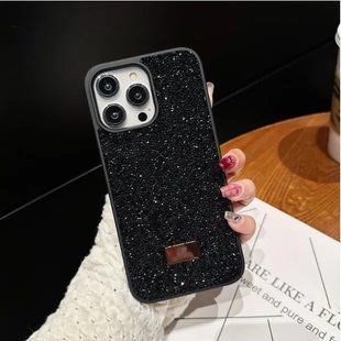 Чохол для iPhone 14 Pro Max Swarovski зі стразами Black