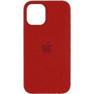 Чохол Silicone Case (AA) для Apple iPhone 12 Pro Max (6.7") (Червоний/Dark red)