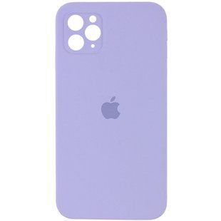 Чохол для Apple iPhone 11 Pro Max Silicone Full camera закритий низ + захист камери (Бузковий / Dasheen)