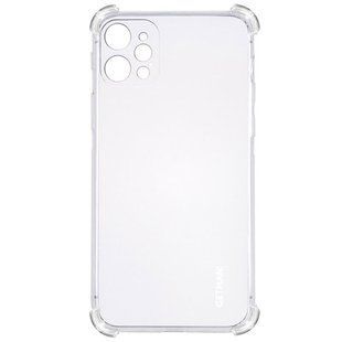 TPU чохол GETMAN Ease logo посилені кути для Apple iPhone 12 Pro (6.1 ") (Прозорий / Transparent)