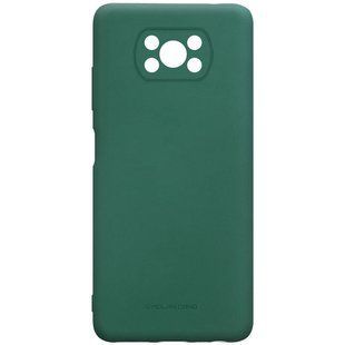TPU чехол Molan Cano Smooth для Xiaomi Poco X3 NFC (зеленый)