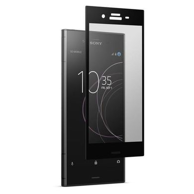 3D стекло для Sony Xperia XZ1 Черное - Full Cover