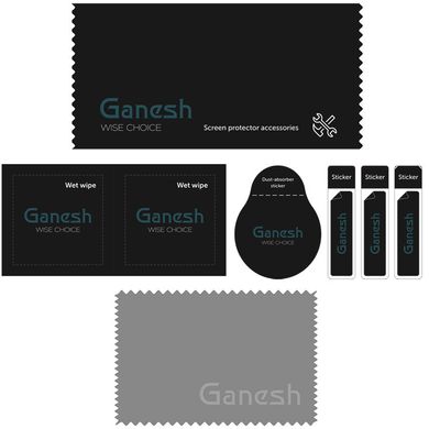 Защитное стекло Ganesh (Full Cover) для Apple iPhone 13 Pro Max / 14 Plus Черный