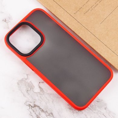 TPU+PC чохол Metal Buttons для Apple iPhone 14 Plus (6.7") Червоний