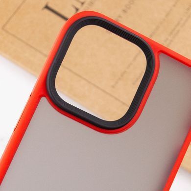 TPU+PC чохол Metal Buttons для Apple iPhone 14 Plus (6.7") Червоний