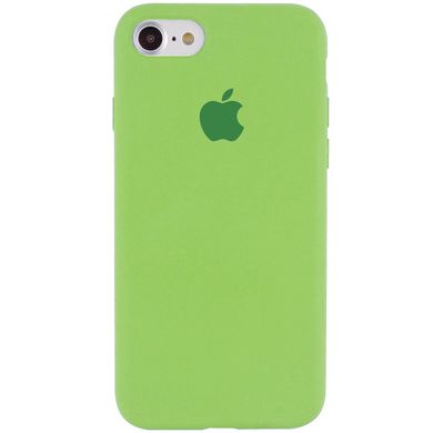 Чехол silicone case for iPhone 6/6s с микрофиброй и закрытым низом (Мятный / Mint)