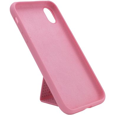 Чехол Silicone Case Hand Holder для Apple iPhone XS Max (6.5") (Розовый / Pink)