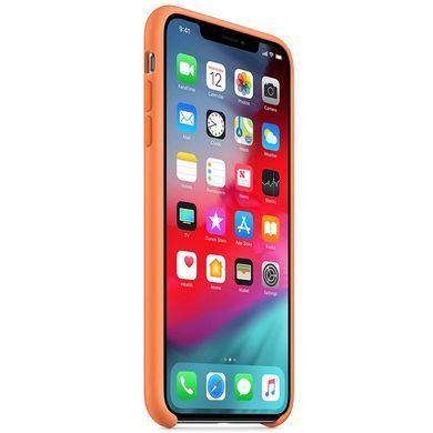 Чехол Silicone case orig 1:1 (AAA) для Apple iPhone X / Xs (Оранжевый / Papaya)