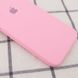 Чехол для Apple iPhone XR (6.1"") Silicone Case Full Camera закрытый низ + защита камеры Розовый / Light pink квадратные борты