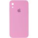 Чохол для Apple iPhone XR (6.1 "") Silicone Case Full Camera закритий низ + захист камери Рожевий / Light pink квадратні борти