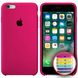 Чехол silicone case for iPhone 6/6s с микрофиброй и закрытым низом Hot Pink / Розовый